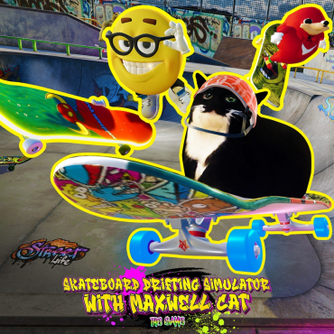 Skateboard Drifting Simulator with Maxwell Cat: The Game PS5