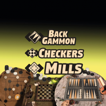 3in1 Game Collection: Backgammon + Checkers + Mills PS5